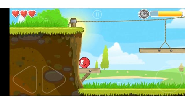 Игры для детей. Красный шарик. RED BALL 4.