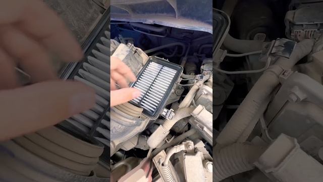 Замена воздушного фильтра на Honda Fit Hybrid/ Replace Air Filter With Honda Fit Hybrid? #car #fit