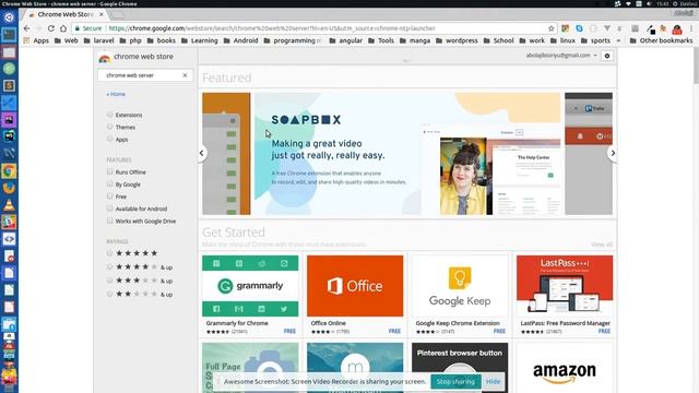 how to install chrome web server