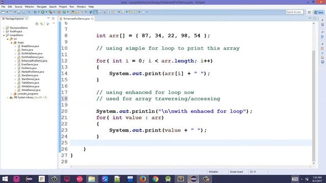 55. Enhanced for loop in Java - Pashto