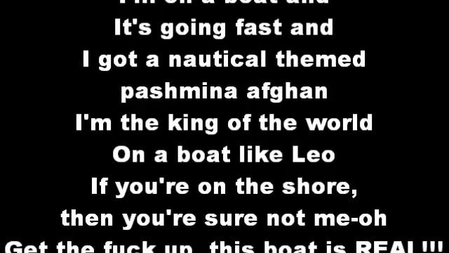 i am on a boat lyrics t-pain