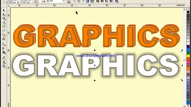 3D text Effect _ Corel Draw x5 X9 x7 x12 How to make effect any text Corel draw Fancy Font Embossin