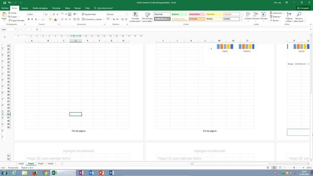 EXCEL 2016: Insertar Pie De Página En Hoja De Excel.
