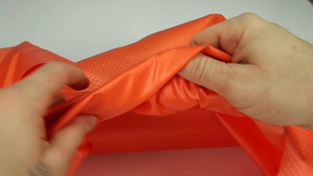 Ткань Oxford 300D PU1000 соты в оранжевой расцветке