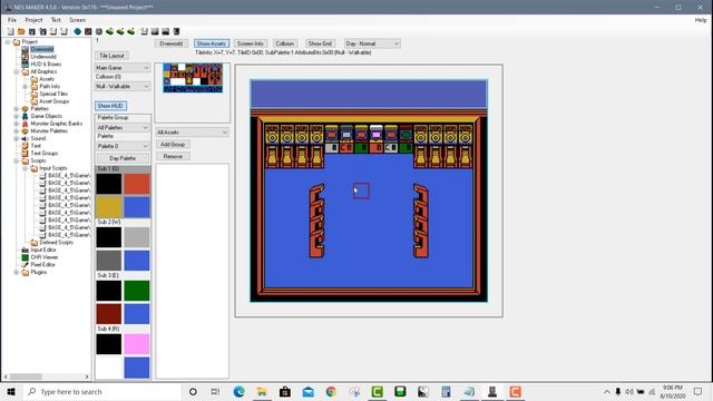 NESmaker 4.5.6 Tutorial: Maze Game Easy Mode