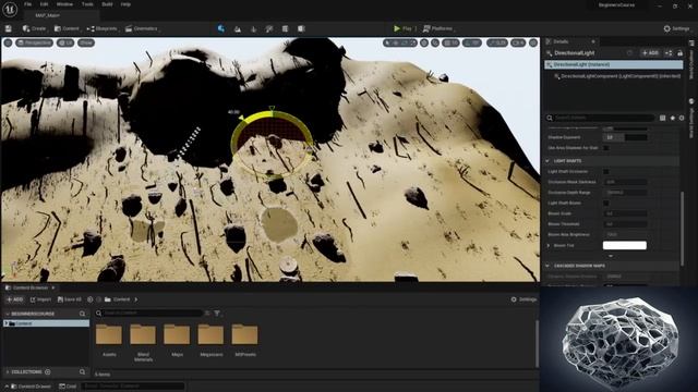 49 Как добавить солнечное освещение в Unreal Engine (Sky light)