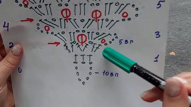 Вяжем крючком #снуля Ажурная ЁЛОЧКА  с Бусинками 1-я часть