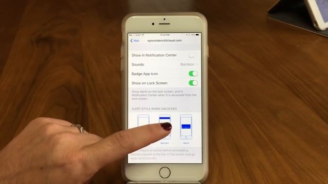 iPhone / iPad Email Notifications Settings