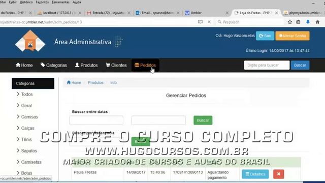 Loja Virtual com PHP 7 - Aula 84 - Testando site com PHP 7