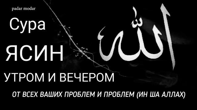 ? ✔Сура "Ясин_На каждый день, Решит все проблемы по воле АЛЛАХА