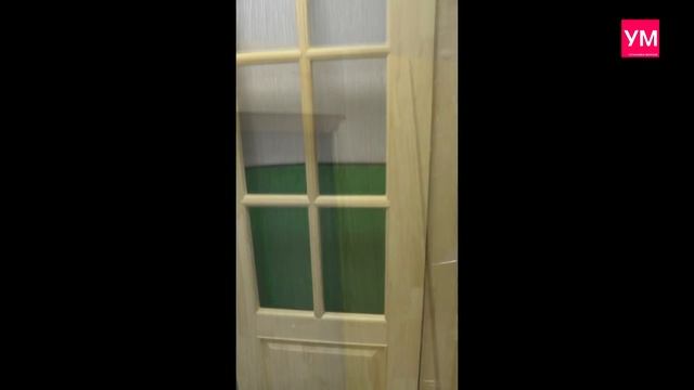 Дверь верандная деревянная! Из массива сосны! На веранду! ВидеоОбзор!