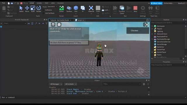 How to Make a MODEL Invisiblenot a part - Roblox Studio