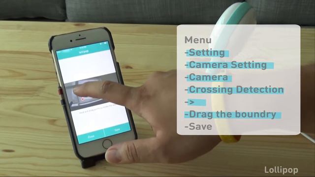 Crossing Detection Demo of Lollipop Baby Monitor
