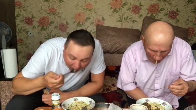 Батя в молодости|макароны с сыром мукбанг Mukbang