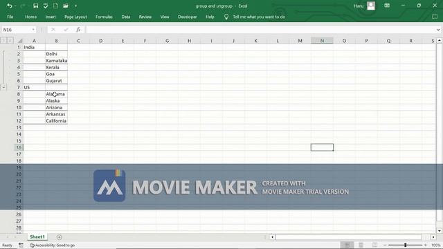 Excel: Group and Ungroup Data