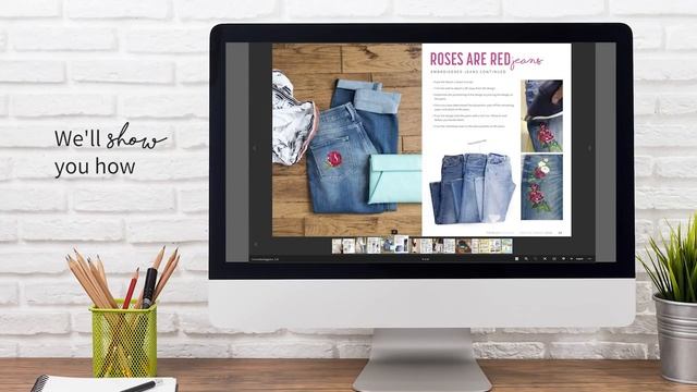 Roses Are Red Jeans | Free Project In Totally Stitchin'