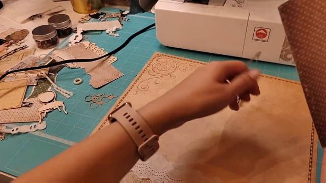 Страничка календаря: Апрель /  Calendar/ Процесс создания /  Scrapbooking / Скрапбукинг