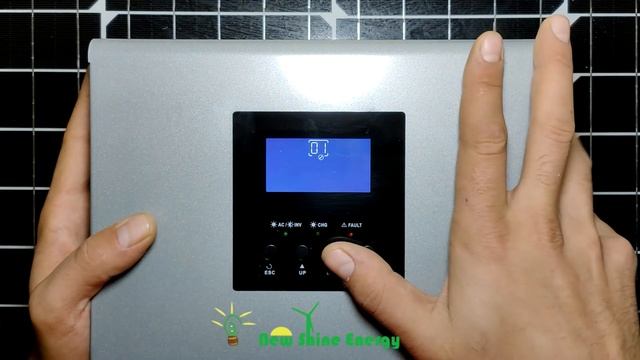 Akıllı inverter güç çıkışında güneş paneli, akü ve şebeke öncelik seçimi? 01 parametresi nedir?