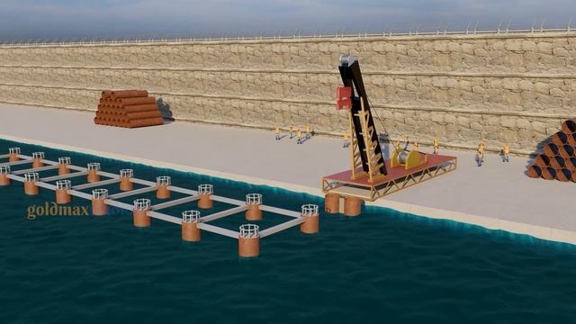 Construction of Jetty- #technicalAnimation 3D Video