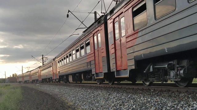 Эд4м 0152 Омск -Исилькуль , с приветливым помощником , перегон Карбышево 1-Входная