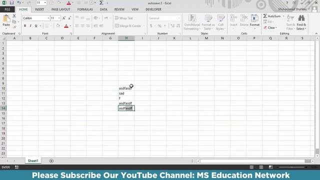 Small and Powerful VBA Code in Urdu/Hindi | AutoSave Excel File