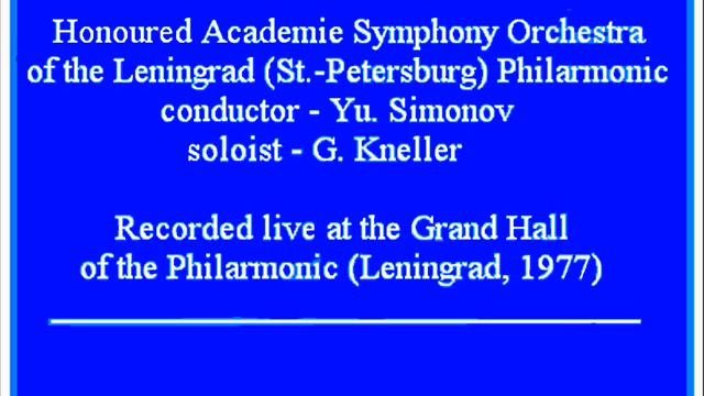 V.Nagovitsin. Concerto for violin and orchestra, part 2 ("Ostinato") and part 3 ("Final")