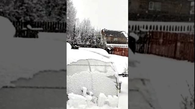 Сильный снегопад в Пермском крае