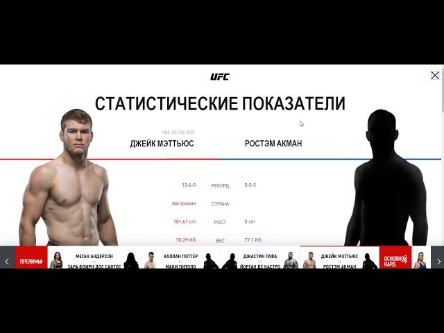 Прогноз и аналитика от MMABets UFC 243: Тафа-Кастро, Мэтьюс-Акман. Выпуск №167. Часть 3/5