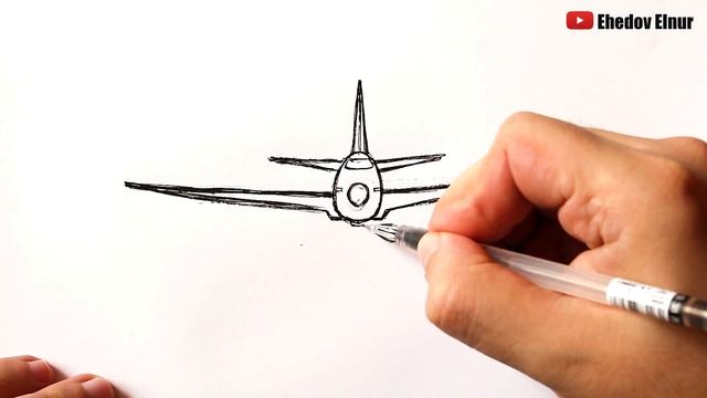 Как нарисовать самолёт