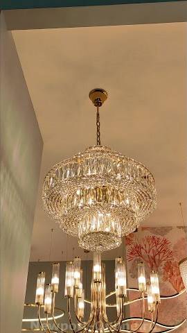 Люстра NEWPORT 8459+6/C gold #interiordesign #homedecor #light #design #дизайнинтерьера