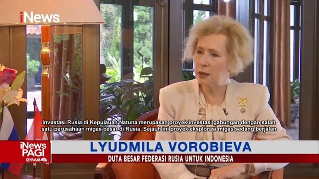 Ambassador Lyudmila Vorobieva for iNews TV on Russia-Indonesia relations