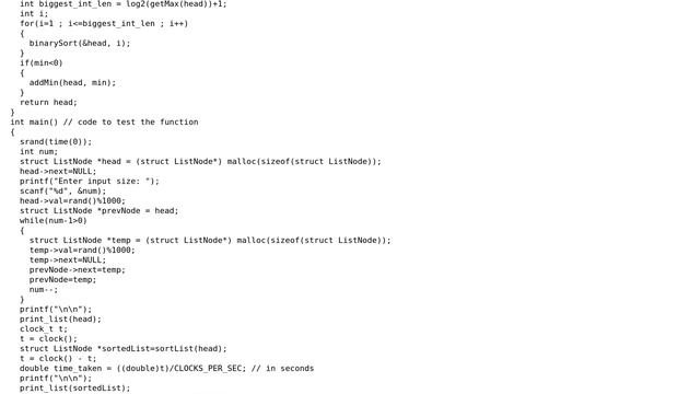 Code Review: Binary Radix Sort implementation on linked list