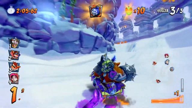 Crash Team Racing Nitro Fueled. Those Penguins! Tiny Tiger Gameplay.