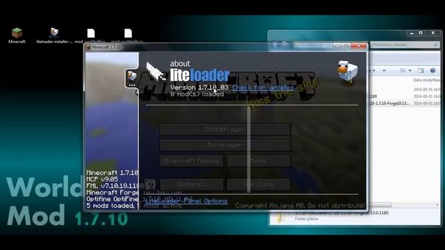 How to install World Edit Wrapper Mod 1.7.10 (world edit in single player) for Minecraft 1.7.10