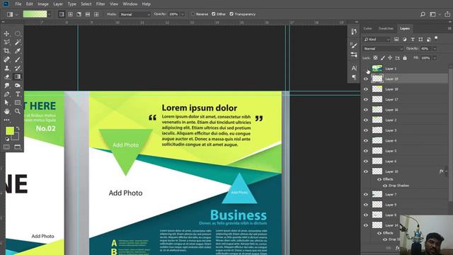 Two Fold Broucher Design In Photoshop /  ஃபோட்டோஷாப்பில் இரண்டு மடிப்பு ப்ரூச்சர் வடிவமைப்பு