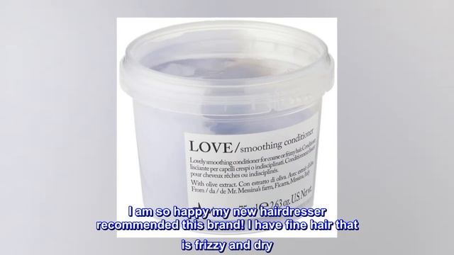 Davines LOVE Smoothing Conditioner, Smoothing Formula for Frizzy or Coarse Hair, Soften and Nourish