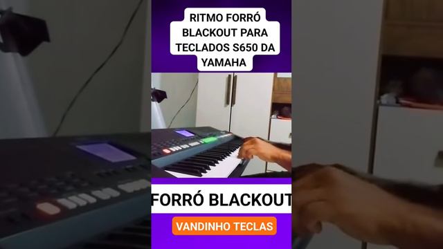 RITMO DO FORRÓ BLACKOUT PARA OS TECLADOS PSR S650 DA YAMAHA