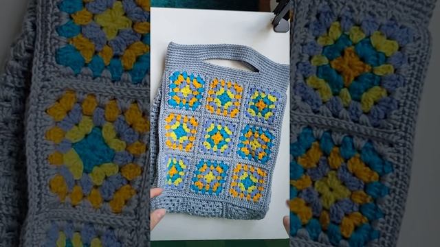 Сумка "бабушкин квадрат"