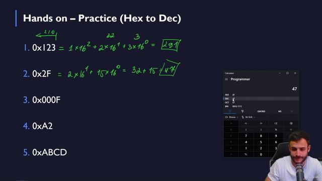 14.10. Hex to Dec - Practice Solution