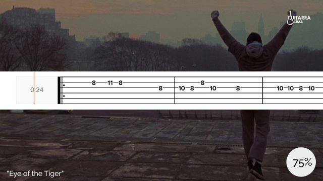 Aprende a tocar "Eye of the Tiger" Tablatura Fácil | Guitarra Tutorial |