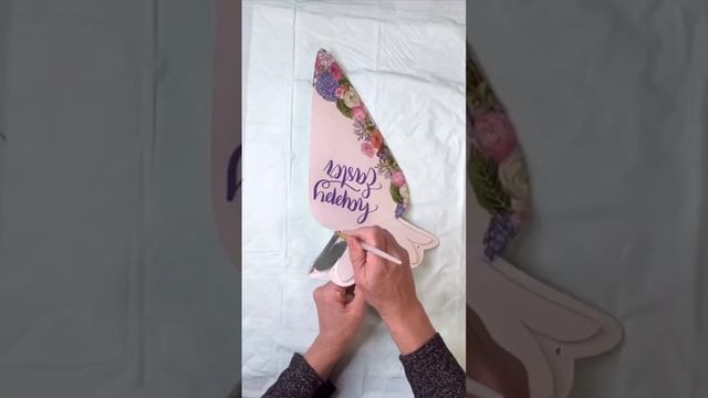 Dollar tree Carrot With Decoupaged Napkin