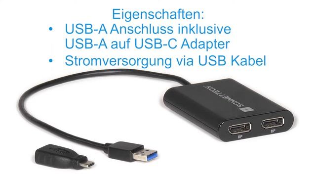 Sonnet DisplayLink Dual DisplayPort Adapter für M1 Macs und PCs – Übersichtsvideo – Deutsch
