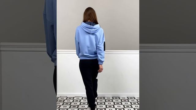 Худи Барни голубой