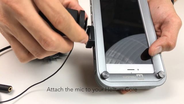 Setting up Takstar SGC 698 shotgun microphone to iPhone in Helium Core