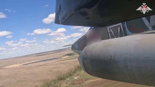 Боевая работа экипажей Су-25  в зоне СВО