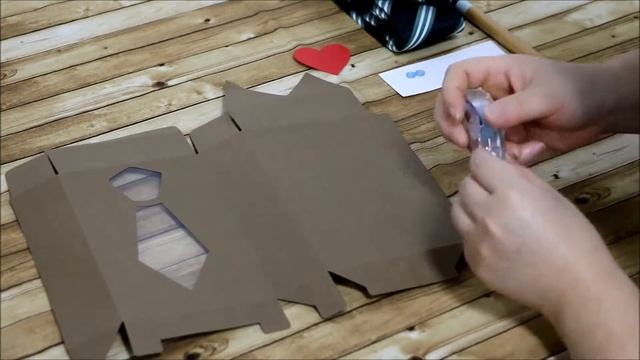 Проекты на плоттере ScanNCut. Коробочка ко дню отца