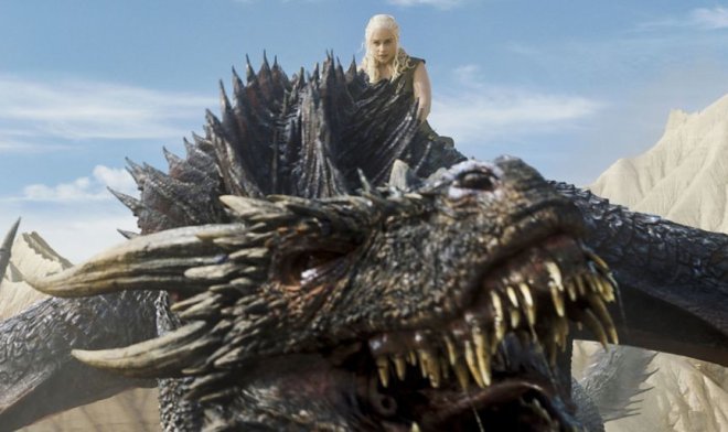 Daenerys на драконе! Игра престолов!