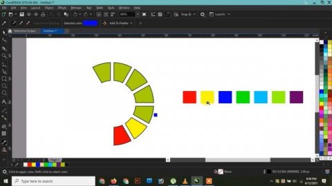 3d shape design in CorelDraw 2019 Tutorial | Corel draw Tutorial for Beginners