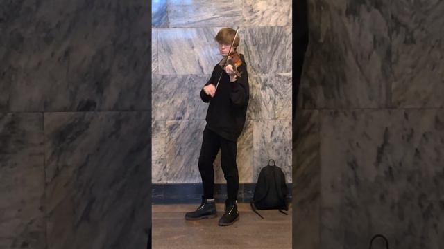 Efim musician - violinist in Moscow metro