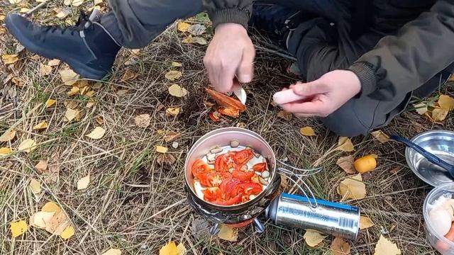 Осенний ПВД / Лесная кухня/нашёл один гриб и тут же его съел
